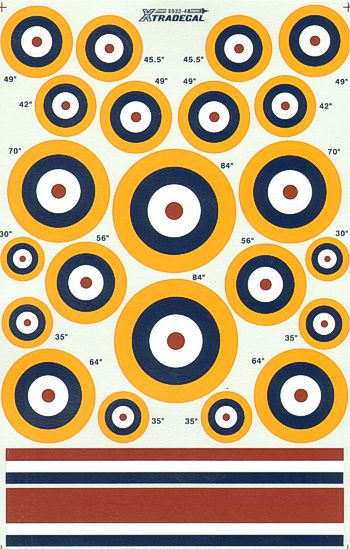 Xtradecal 48032 1:48 RAF National Insignia/Roundels A1 Type