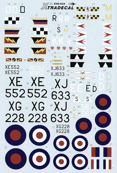 Xtradecal 48034 1:48 Hawker Hunter FGA.9/FR.10