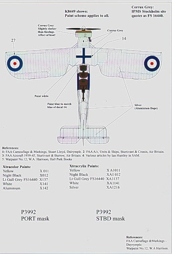 Xtradecal 48073 1:48 Fleet Air Arm Fairey Swordfish Mk.I 1938-39