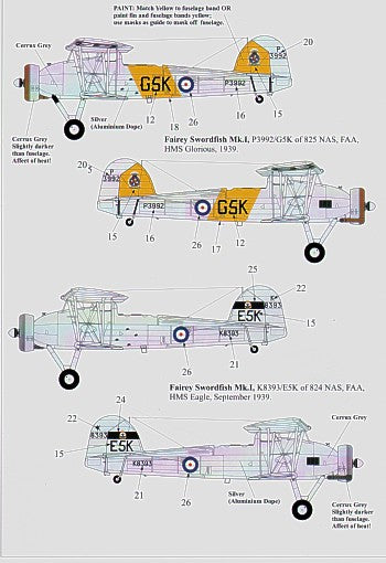 Xtradecal 48073 1:48 Fleet Air Arm Fairey Swordfish Mk.I 1938-39