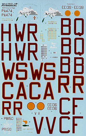Xtradecal X48074 1:48 Avro Lancaster B Mk.I/III Ton-Up Avro Lancasters