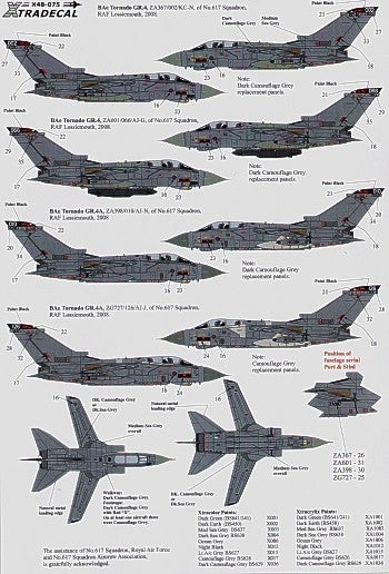 Xtradecal 48075 1:48 617 (Dambusters) Squadron 1943-2008