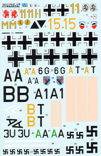 Xtradecal 48087 1:48 Battle of Britain Luftwaffe