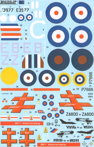 Xtradecal 48098 1:48 RAF History 41 Sqn Part 1