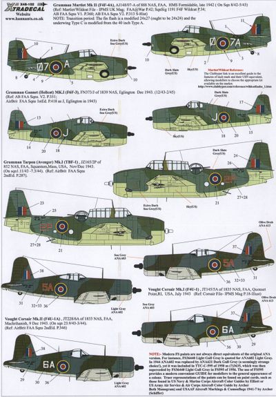 Xtradecal 48102 1:48 Yanks with Roundels U.S. Aircraft in the FAA Part 1