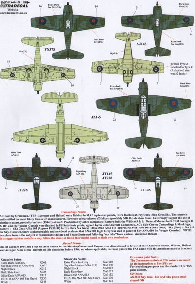 Xtradecal 48102 1:48 Yanks with Roundels U.S. Aircraft in the FAA Part 1