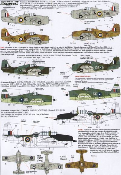 Xtradecal 48103 1:48 Yanks with Roundels U.S. Aircraft in the FAA Part 2