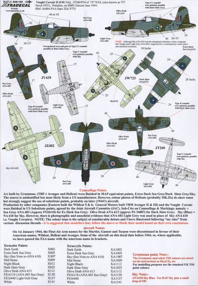 Xtradecal 48103 1:48 Yanks with Roundels U.S. Aircraft in the FAA Part 2