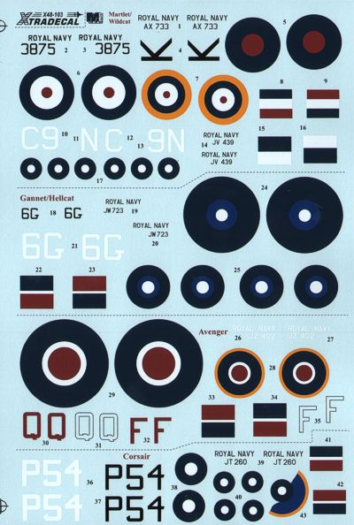 Xtradecal X48103 1:48 Yanks with Roundels Part 2 U.S. Aircraft in the Fleet Air Arm