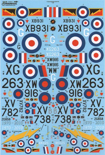 Xtradecal 48107 1:48 RFC/RAF 100 Years of 4 Squadron Part 2