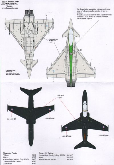 Xtradecal 48114 1:48 RAF Anniversary Update 2011/12