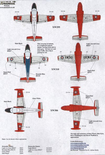 Xtradecal 48122 1:48 BAe Jet Provost T.5 Part 2