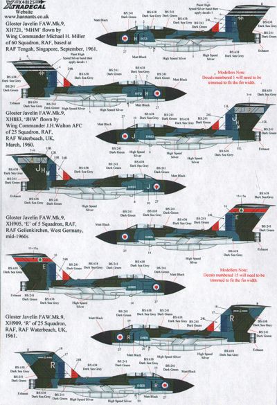 Xtradecal 48125 1:48 Gloster Javelin FAW Mk.9 Part 1