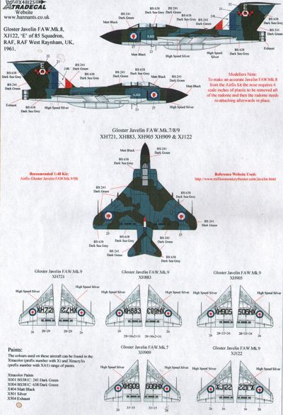 Xtradecal 48125 1:48 Gloster Javelin FAW Mk.9 Part 1