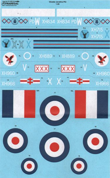 Xtradecal 48126 1:48 Gloster Javelin FAW Mk.9 Part 2