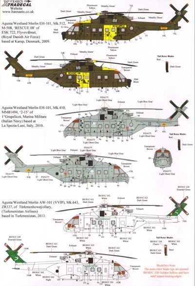 Xtradecal 48131 1:48 Agusta-Westland Merlin