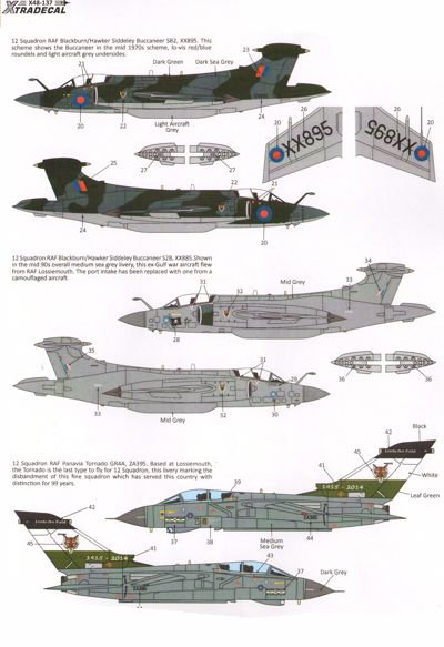 Xtradecal 48137 1:48 12 Squadron History to 2014