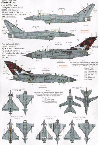 Xtradecal 48139 1:48 RAF 2014 Update