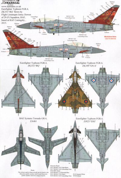 Xtradecal X48154 1:48 RAF/RN Update 2014-2015