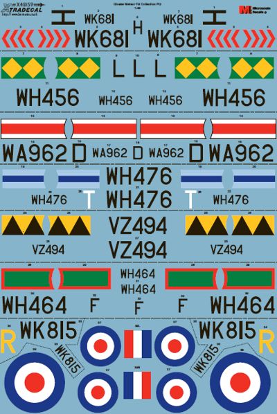 Xtradecal 48159 1:48 Gloster Meteor F.8 Collection Part 2