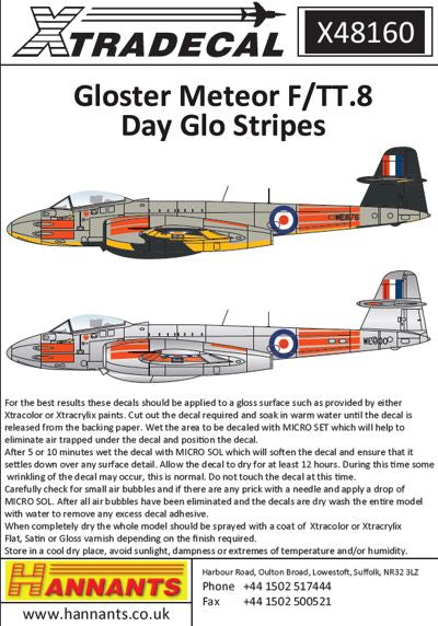 Xtradecal 48160 1:48 Gloster Meteor F(TT).Mk.8 Part 3