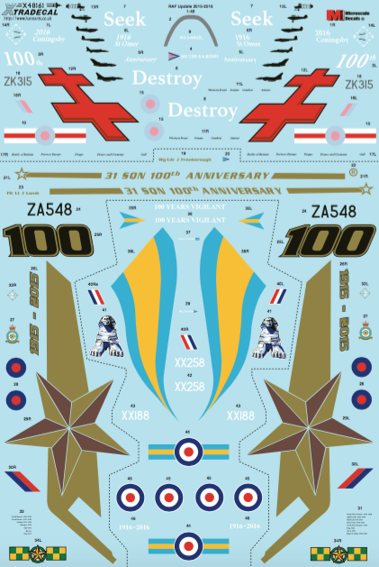 Xtradecal 48161 1:48 RAF Update 2015-2016