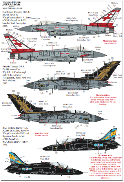 Xtradecal 48161 1:48 RAF Update 2015-2016