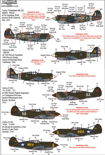 Xtradecal 48162 1:48 Curtiss P-40B Tomahawk (Warhawk) Part 1