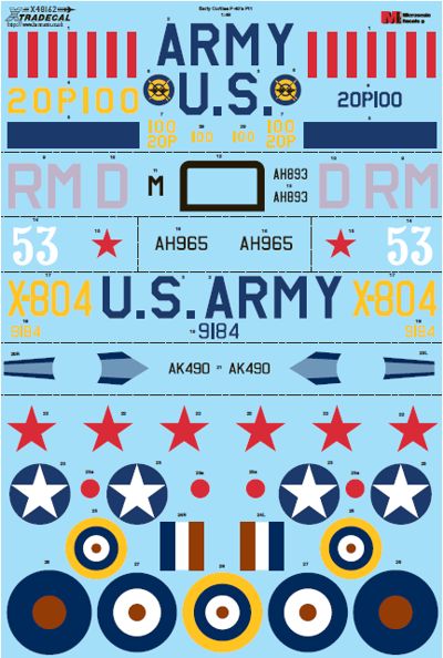 Xtradecal 48162 1:48 Curtiss P-40B Tomahawk (Warhawk) Part 1