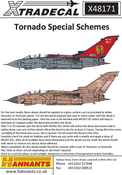 Xtradecal 48171 1:48 Panavia Tornado Special Schemes