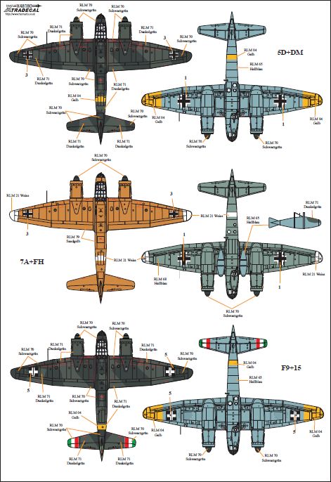 Xtradecal 48180 1:48 Junkers Ju-88C/D