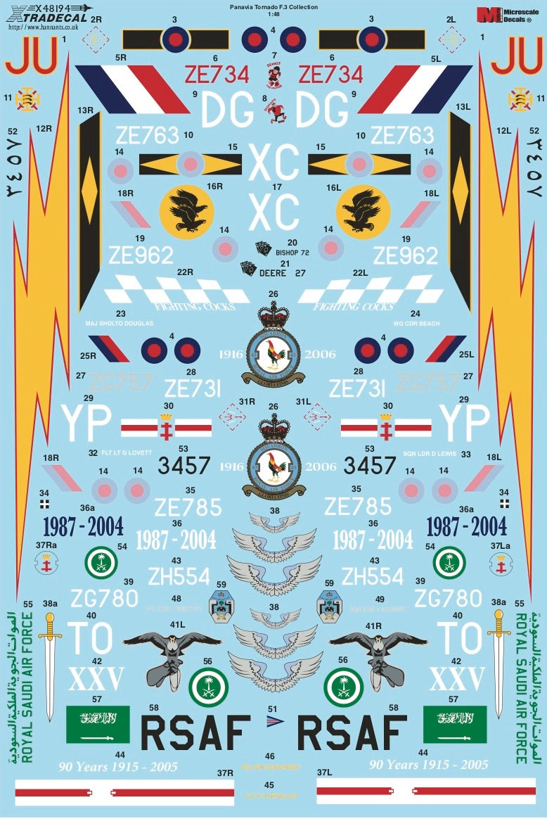 Xtradecal 48194 1:48 Panavia Tornado F.3 Part 1