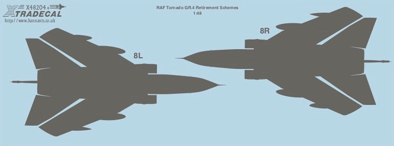 Xtradecal 48204 1:48 RAF Panavia Tornado GR.4 Retirement Schemes