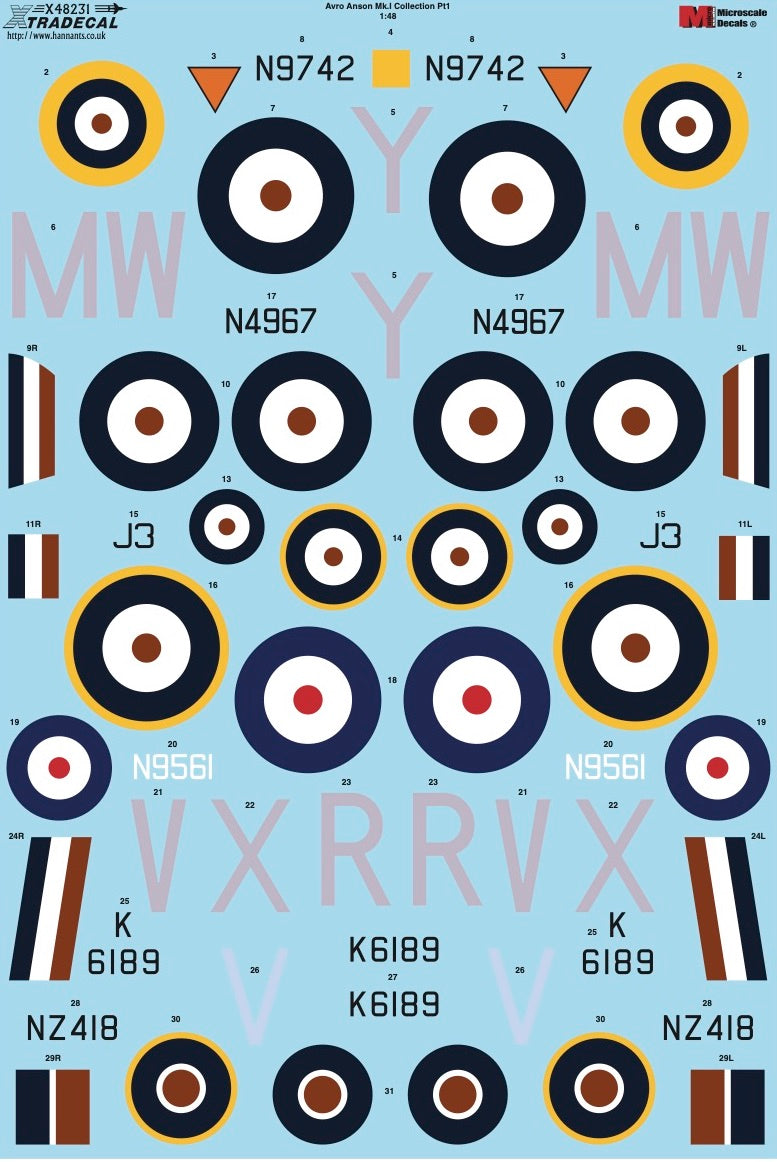 Xtradecal 48231 1:48 Avro Anson Mk.I Part 1