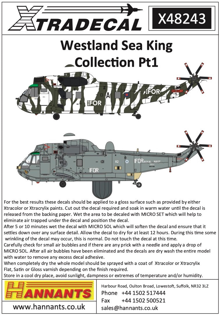 Xtradecal 48243 1:48 Westland Sea King Collection Pt1