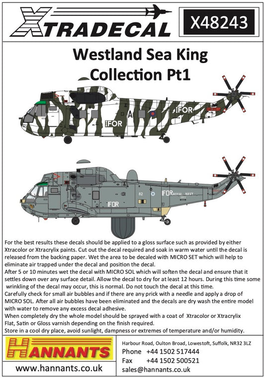 Xtradecal 48243 1:48 Westland Sea King Collection Pt1