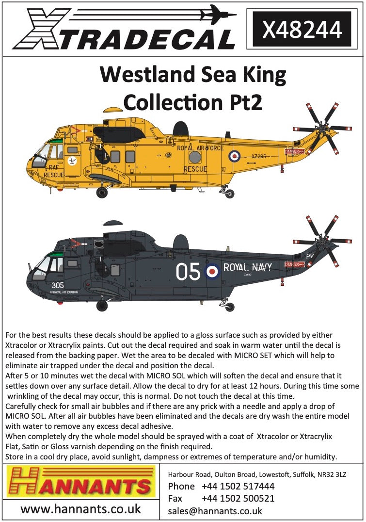 Xtradecal 48244 1:48 Westland Sea King Collection Pt2