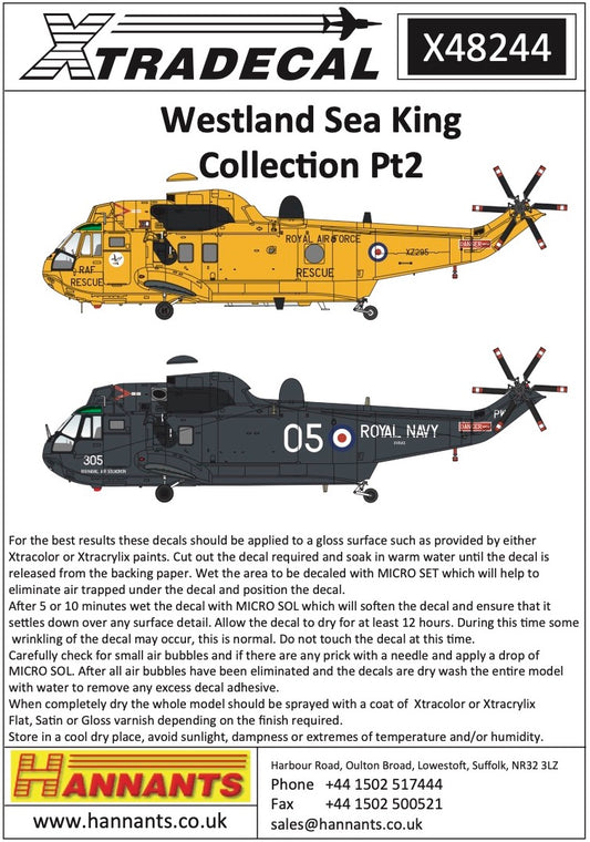 Xtradecal 48244 1:48 Westland Sea King Collection Pt2