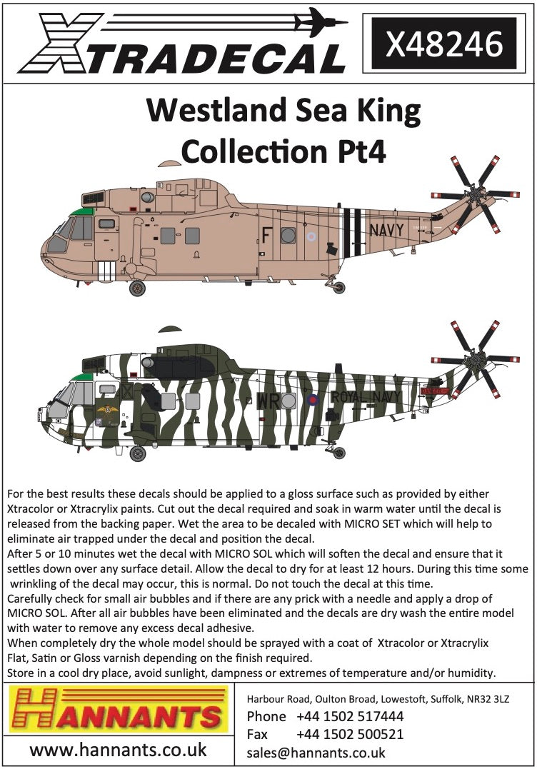 Xtradecal 48246 1:48 Westland Sea King Collection Pt4