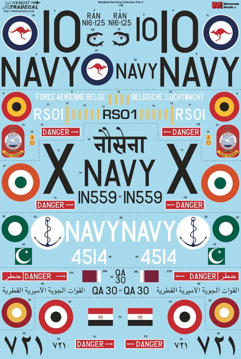 Xtradecal 48247 1:48 Westland Sea King Collection Pt5