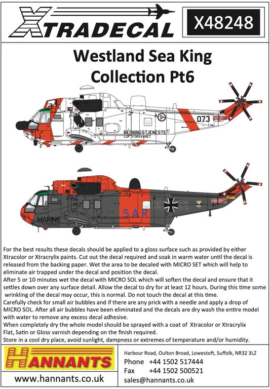 Xtradecal 48248 1:48 Westland Sea King Collection Pt6