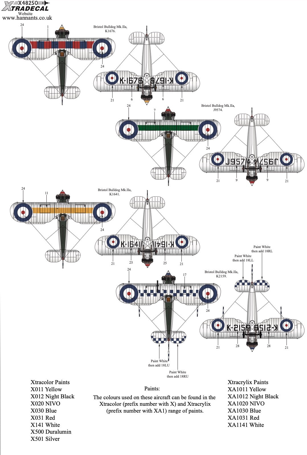 Xtradecal X48250 1:48 Bristol Bulldog Part 1