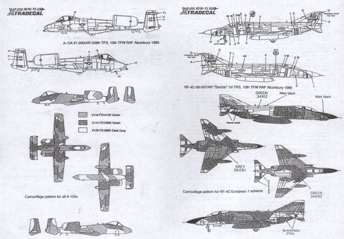 Xtradecal X72010 1:72 USAFE No.2