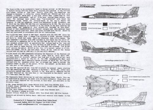 Xtradecal X72010 1:72 USAFE No.2