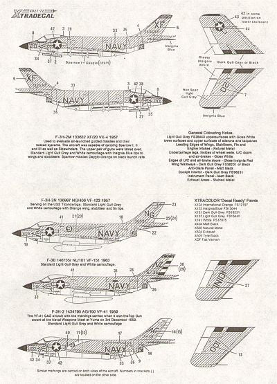 Xtradecal 72027 1:72 McDonnell F-3B/H Demon