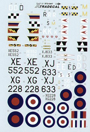 Xtradecal 72047 1:72 Hawker Hunter FGA.9/FR.10