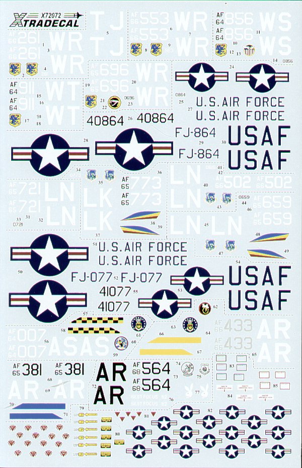 Xtradecal 72072 1:72 USAFE UK Based McDonnell F-4 Phantoms