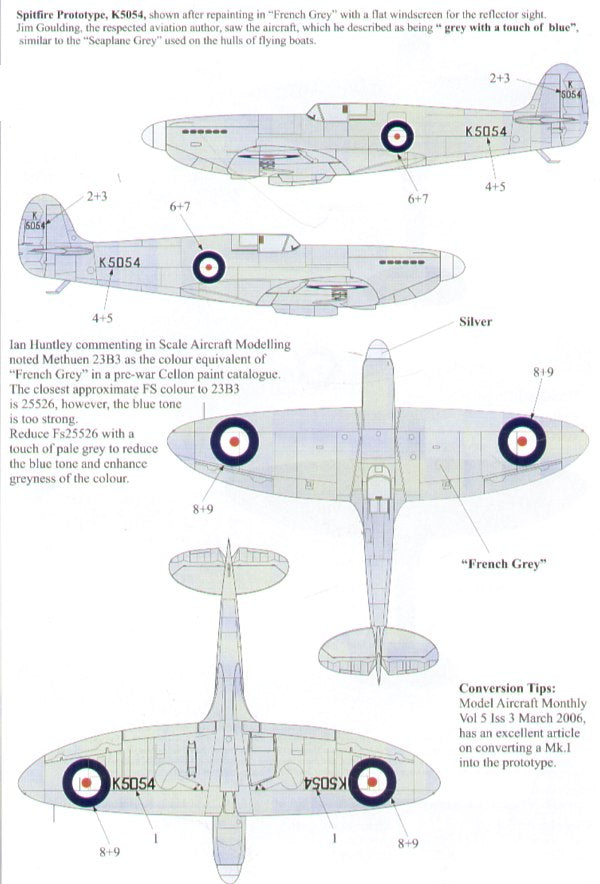 Xtradecal 72075 1:72 Spitfire Mk.I/Mk.II