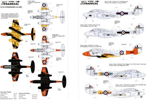 Xtradecal 72087 1:72 Gloster Meteor T.7