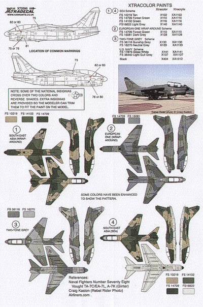 Xtradecal 72090 1:72 Vought A-7K Corsair Twosair